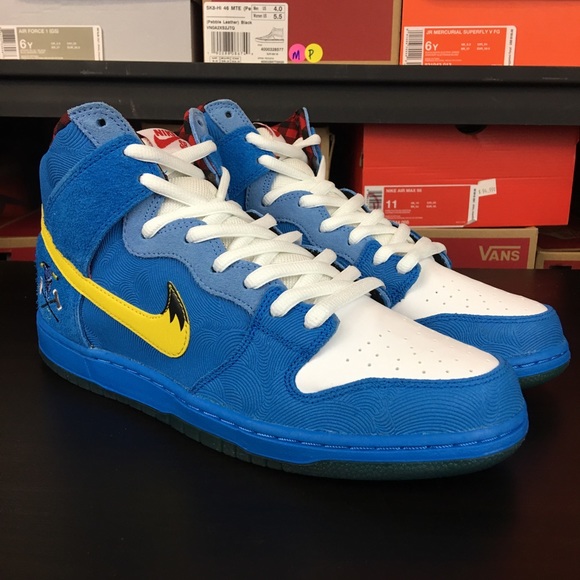 nike sb dunk high blue ox